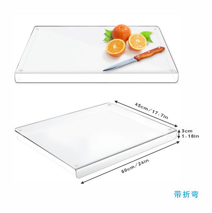 Cross-border acrylic cutting board kitchen countertop transparent fruit and vegetable cutting board cooked food cutting board plexiglass tray