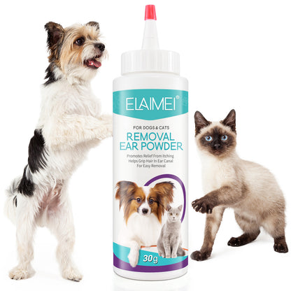 ELAIMEI Pet Ear Powder (Removal Ear Powder for Cats and Dogs)