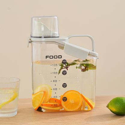 Summer household refrigerator cold water bucket lemon fruit tea cold brew pot cold water kettle fresh-keeping large capacity cold water kettle with handle