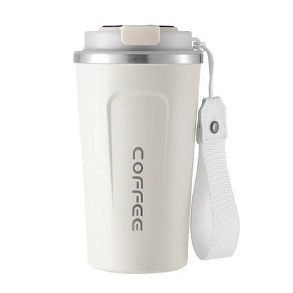 Simple style pure color 304 stainless steel thermos cup intelligent display temperature coffee cup car portable wholesale logo