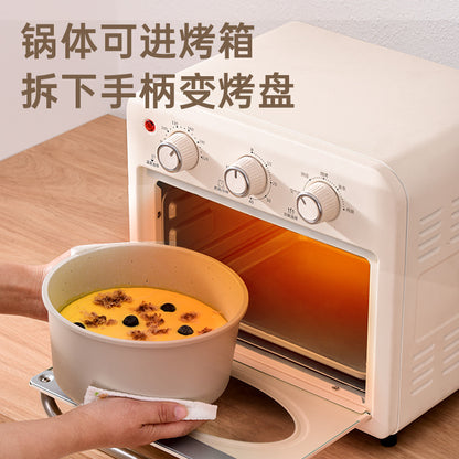New medical stone set pot non-stick removable set composite pot bottom induction cooker microwave oven pan