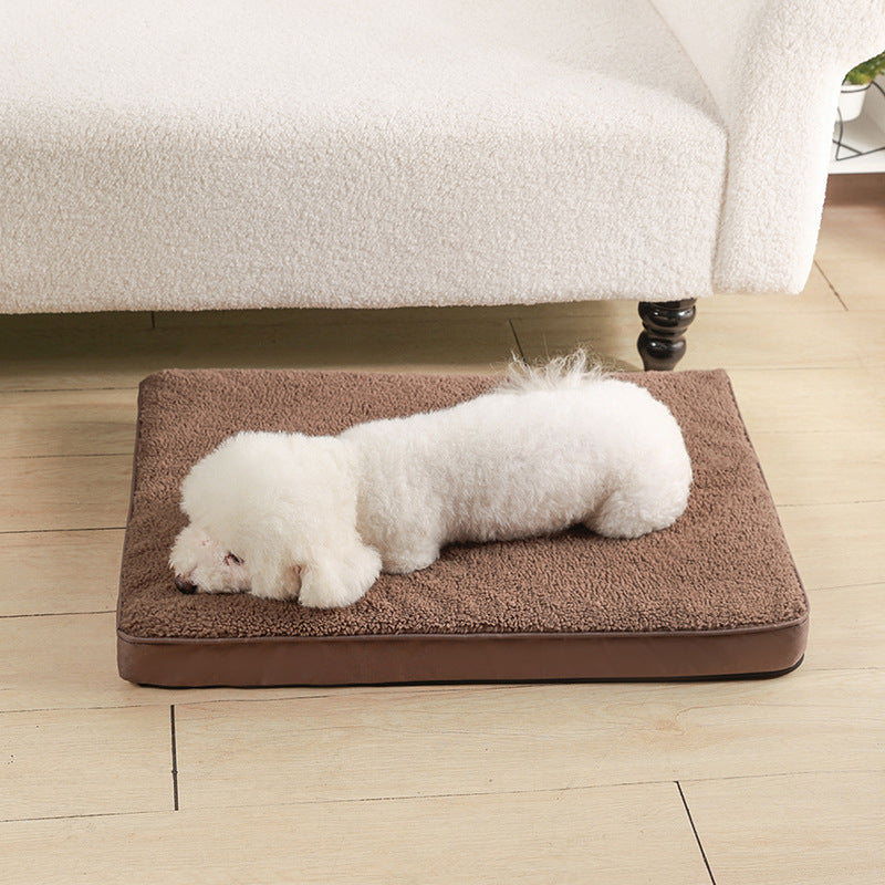 Cross-border pet sleeping mat, removable and washable, small dog and cat kennel mat, comfortable and warm new pet mat.