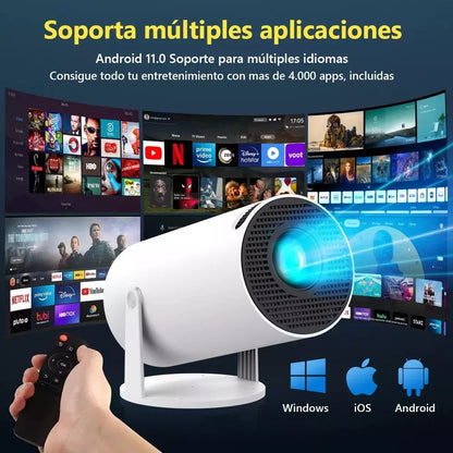 HY300 Cross-border new ultra-high-definition HD Home Android Projector