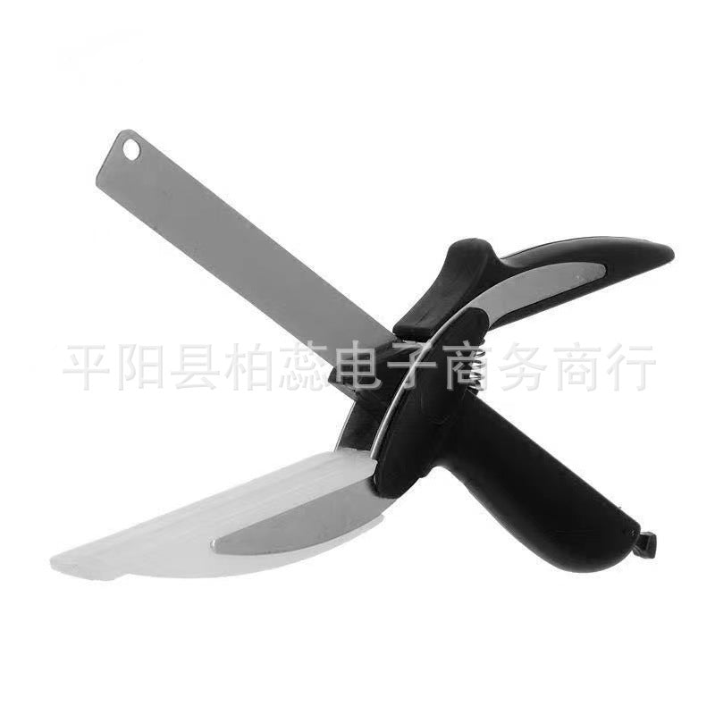 Household kitchen vegetable scissors multi-purpose food two-in-one smart vegetable cutter one-piece vegetable cutter manufacturer