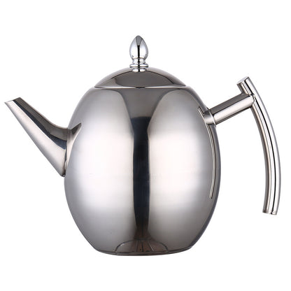 Stainless steel teapot, commercial kettle, catering teapot with filter, restaurant and hotel teapot.