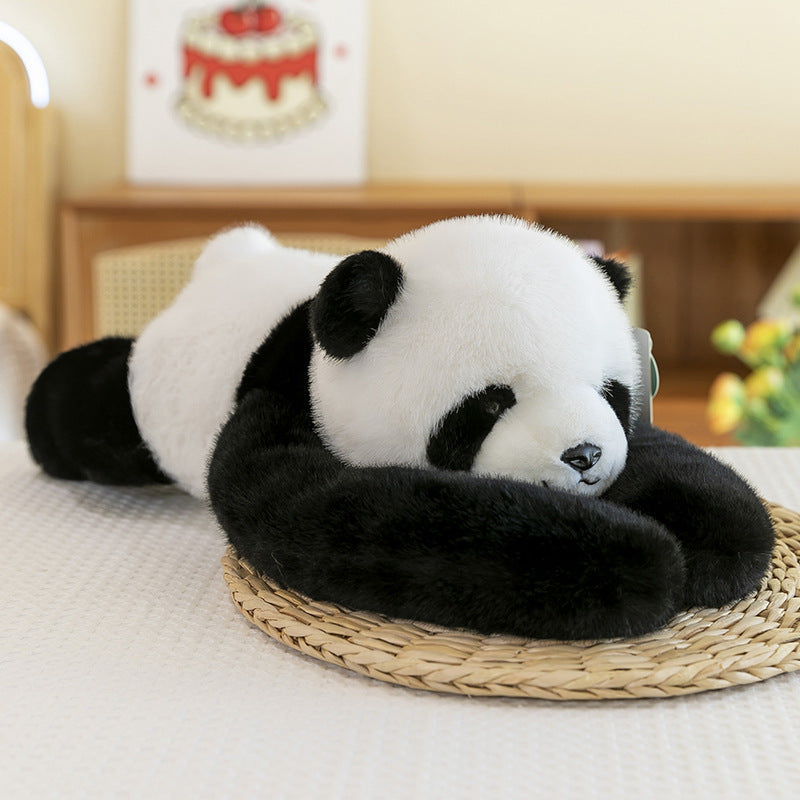 Adorable plush toy for pet comfort, cute lying-down doll, bed hug, birthday gift