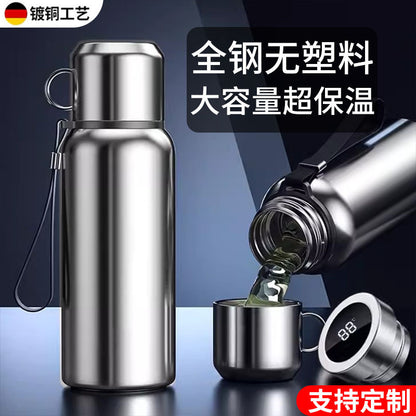 High-end 316 stainless steel insulated water cup for men and women, business gifts, engraved logo tea cup