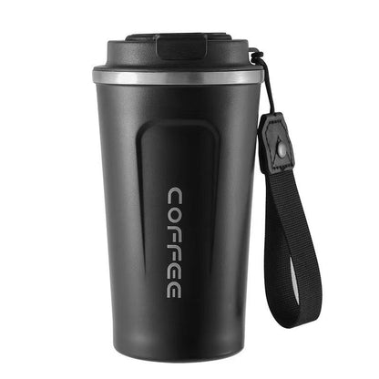 Simple style pure color 304 stainless steel thermos cup intelligent display temperature coffee cup car portable wholesale logo