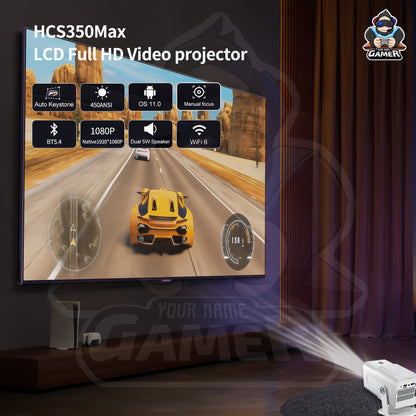 HCS350PRO 1080P HD Home Projector