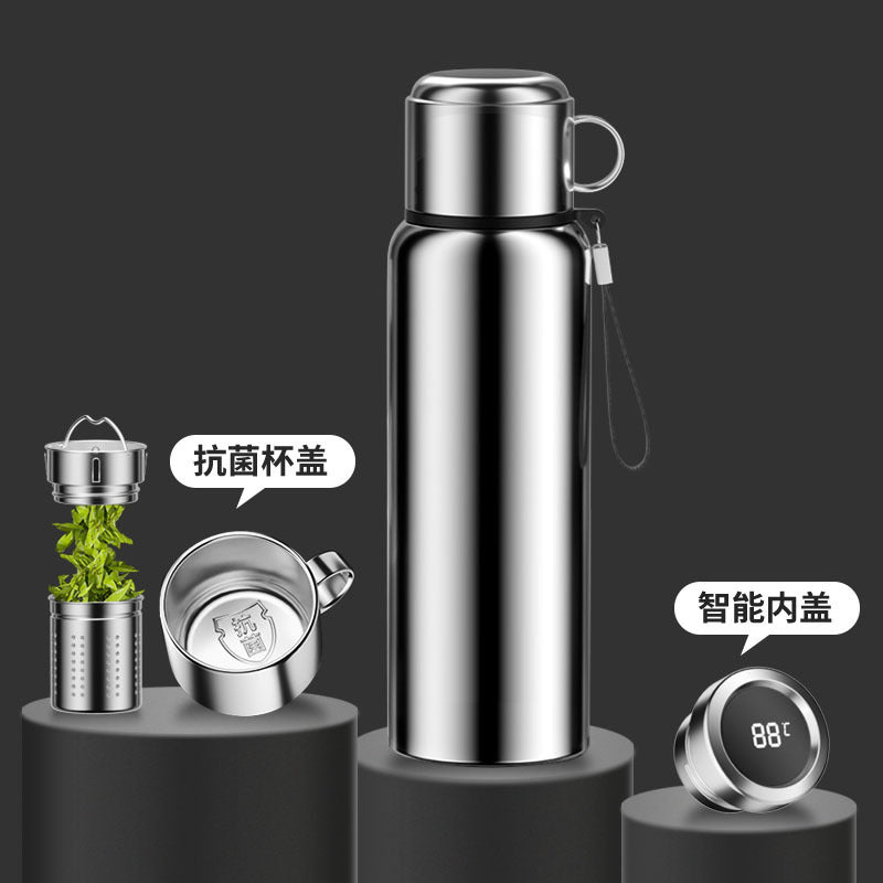High-end 316 stainless steel insulated water cup for men and women, business gifts, engraved logo tea cup