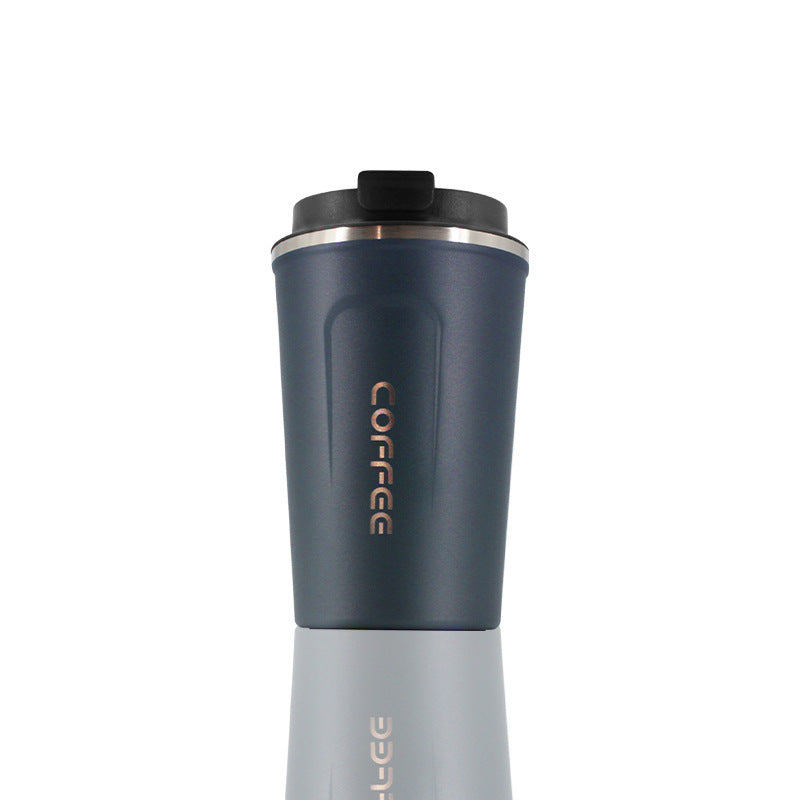 Simple style pure color 304 stainless steel thermos cup intelligent display temperature coffee cup car portable wholesale logo