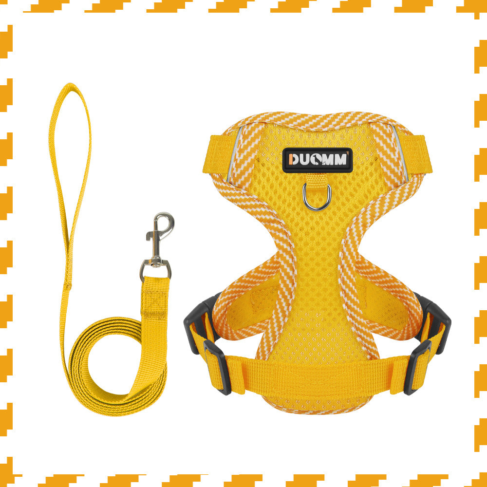 New dog chest harness Dopamine pet chest harness reflective breathable pet leash pet supplies