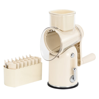 Keoco Multifunctional Vegetable Cutter, Potato and Cucumber Shredder, Hand-operated Rotary Vegetable Cutter, Kitchen Tool