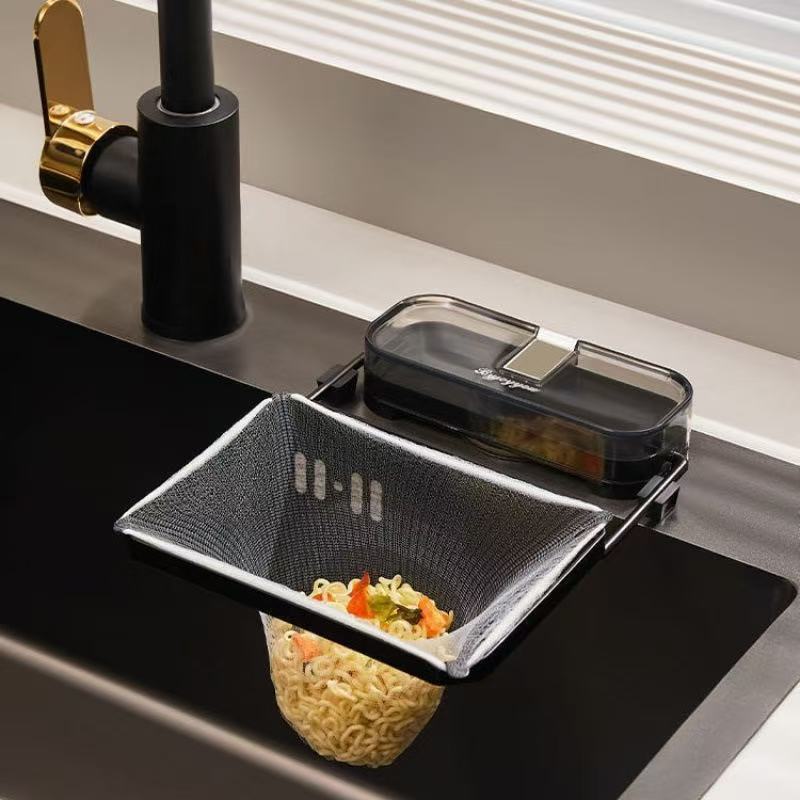 Suction cup kitchen sink filter holder household leftovers meal kitchen disposable drain rack kitchen drain rack