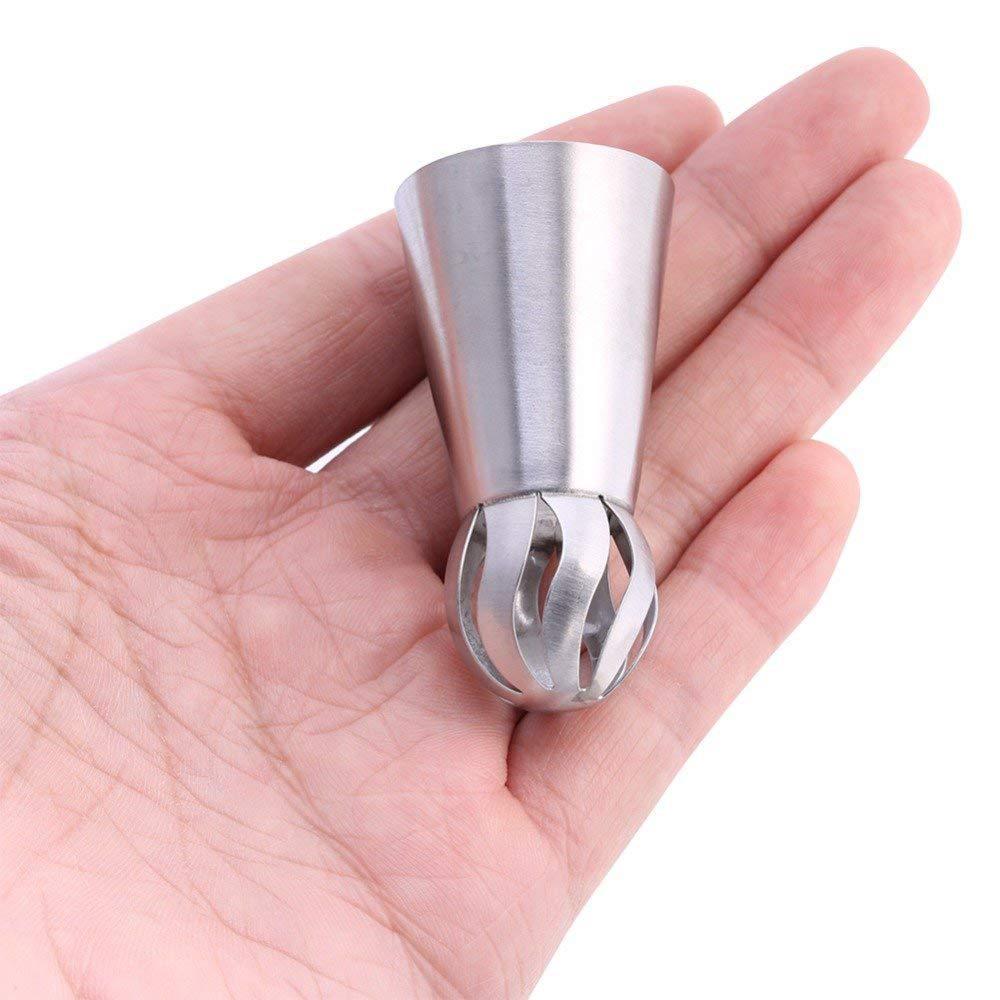 Manufacturer's spot 3-piece torch decoration nozzle one-piece molding cake decoration tool spherical decoration nozzle