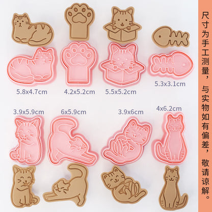 Capybara cartoon cookie cutter, household 3D pressing and cutting mold, fondant baking tool