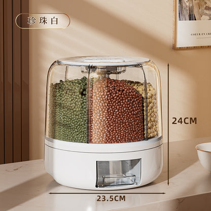 Storage box for grains, kitchen rice bucket, sealed rice jar, food grade moisture-proof and insect-proof food storage