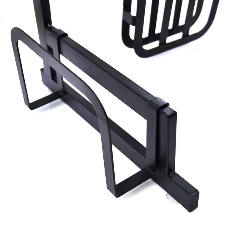 Cross-border same style telescopic kitchen sink black storage rack stainless steel drain rack knife rack dish washing storage rack