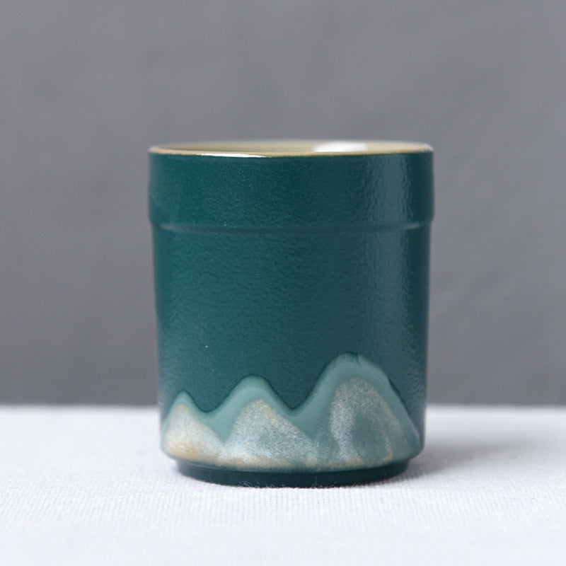 Large size rough pottery kiln-fired teacup, Japanese ceramic Kung Fu tea set, single cup, water cup, teacup, ceramic cup