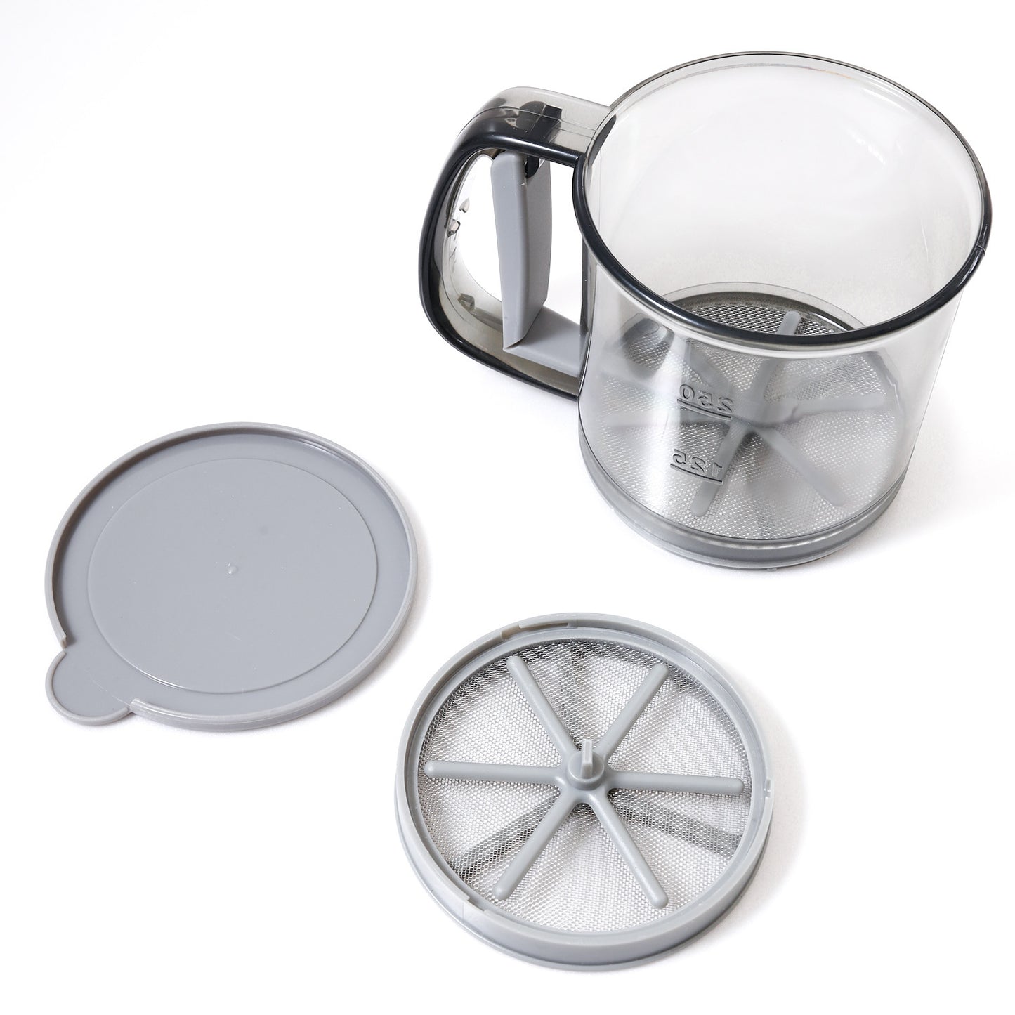 Flour sieve handheld semi-automatic flour filtering artifact baking special sieve home kitchen ultra-fine filter cup net