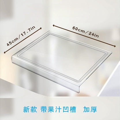 Cross-border acrylic cutting board kitchen countertop transparent fruit and vegetable cutting board cooked food cutting board plexiglass tray