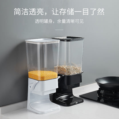 5.5L Cereal Machine Food Grain Storage Jar Cereal Machine Kitchen Cereal Dispenser