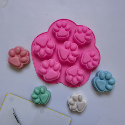 Silicone 7 cat claw chocolate DIY cake ice cube biscuit pastry handmade baking mold 230
