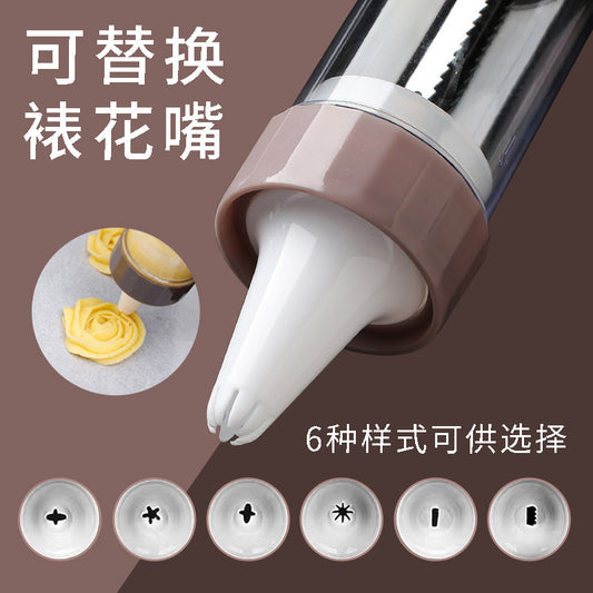 Supplier of manual multi-functional cookie guns, piping bags, butter guns, and baking tools in batches.