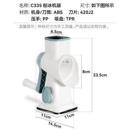 Multifunctional Hand Rock Cylinder Vegetable Cutter Home Kitchen Vegetable Grater Practical Kitchen Gadget Slicer