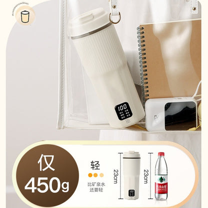 Portable travel kettle, mini kettle, multi-functional household health cup, travel electric thermos cup.