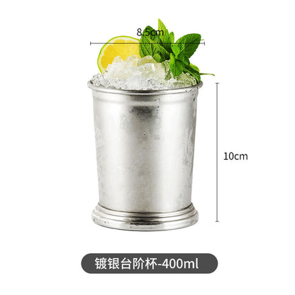Cross-border hot selling Moscow cup mule cup 304 stainless steel copper-plated hammer point cup bare body cup wine glass cocktail cup