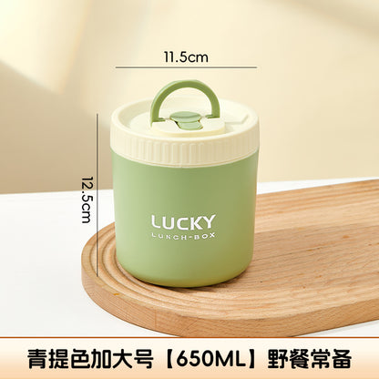 Ceramic food storage bowl gift box, multi-functional sealed bowl, double-boiler stew pot, microwave heating egg steamer bowl