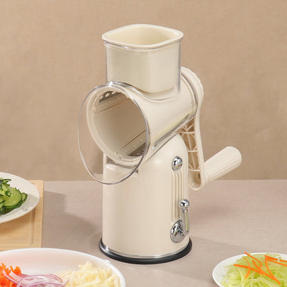 Keoco Multifunctional Vegetable Cutter, Potato and Cucumber Shredder, Hand-operated Rotary Vegetable Cutter, Kitchen Tool