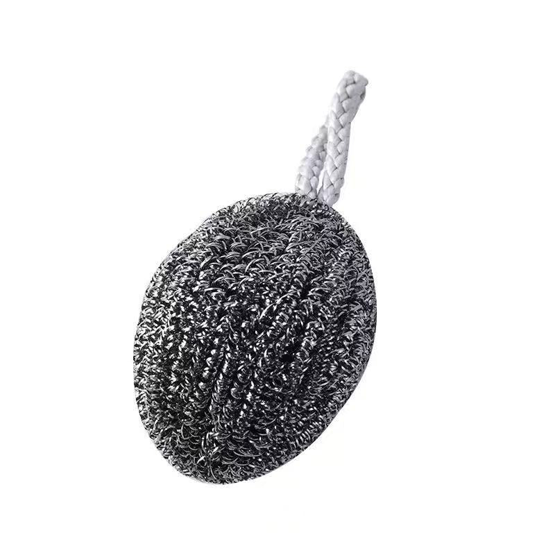 Hanging rope steel wool stainless steel cleaning ball kitchen pot washing dish does not rust restaurant does not fall off wire