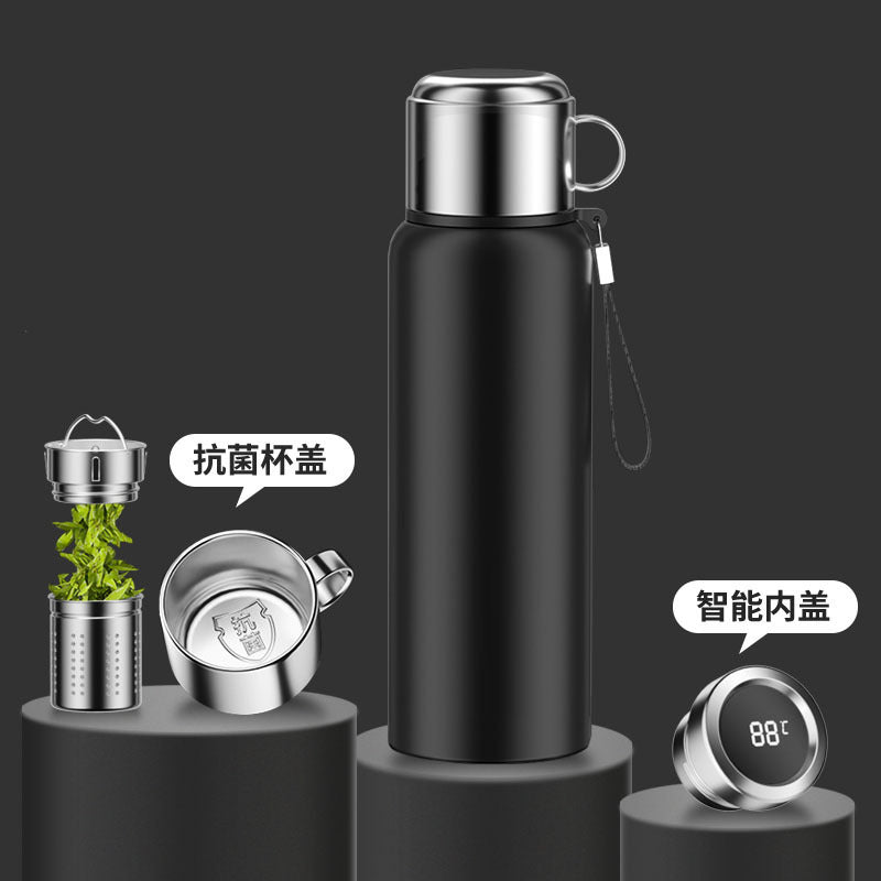 High-end 316 stainless steel insulated water cup for men and women, business gifts, engraved logo tea cup