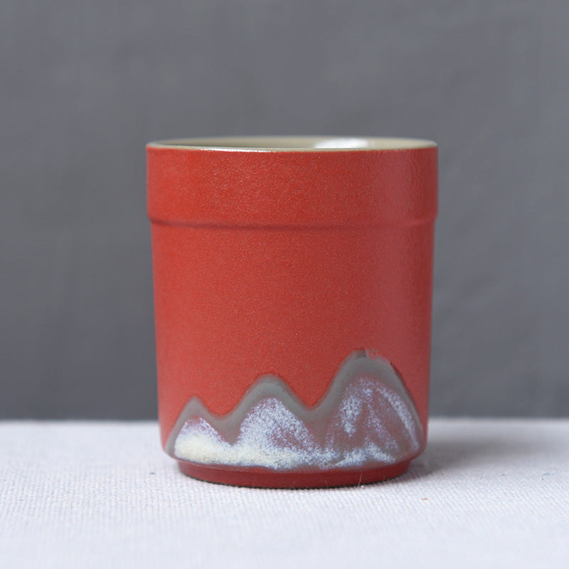 Large size rough pottery kiln-fired teacup, Japanese ceramic Kung Fu tea set, single cup, water cup, teacup, ceramic cup