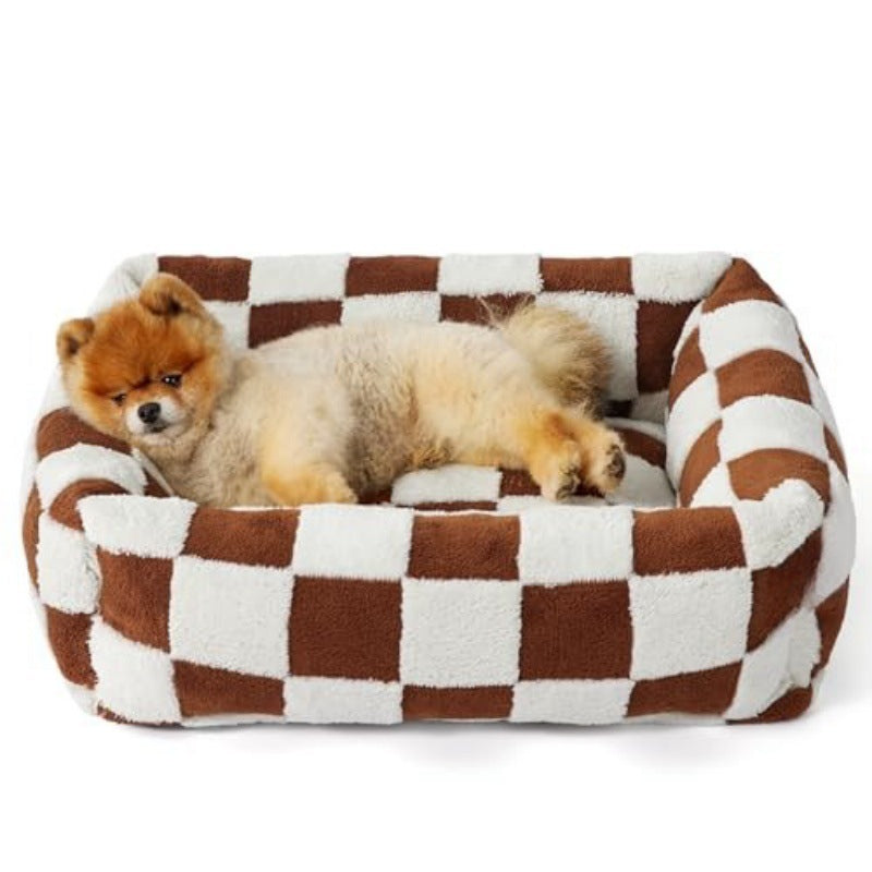 Pet factory direct sales, pet supplies, Amazon best-selling pet dog beds, cat beds, all-season warm plush pet beds.