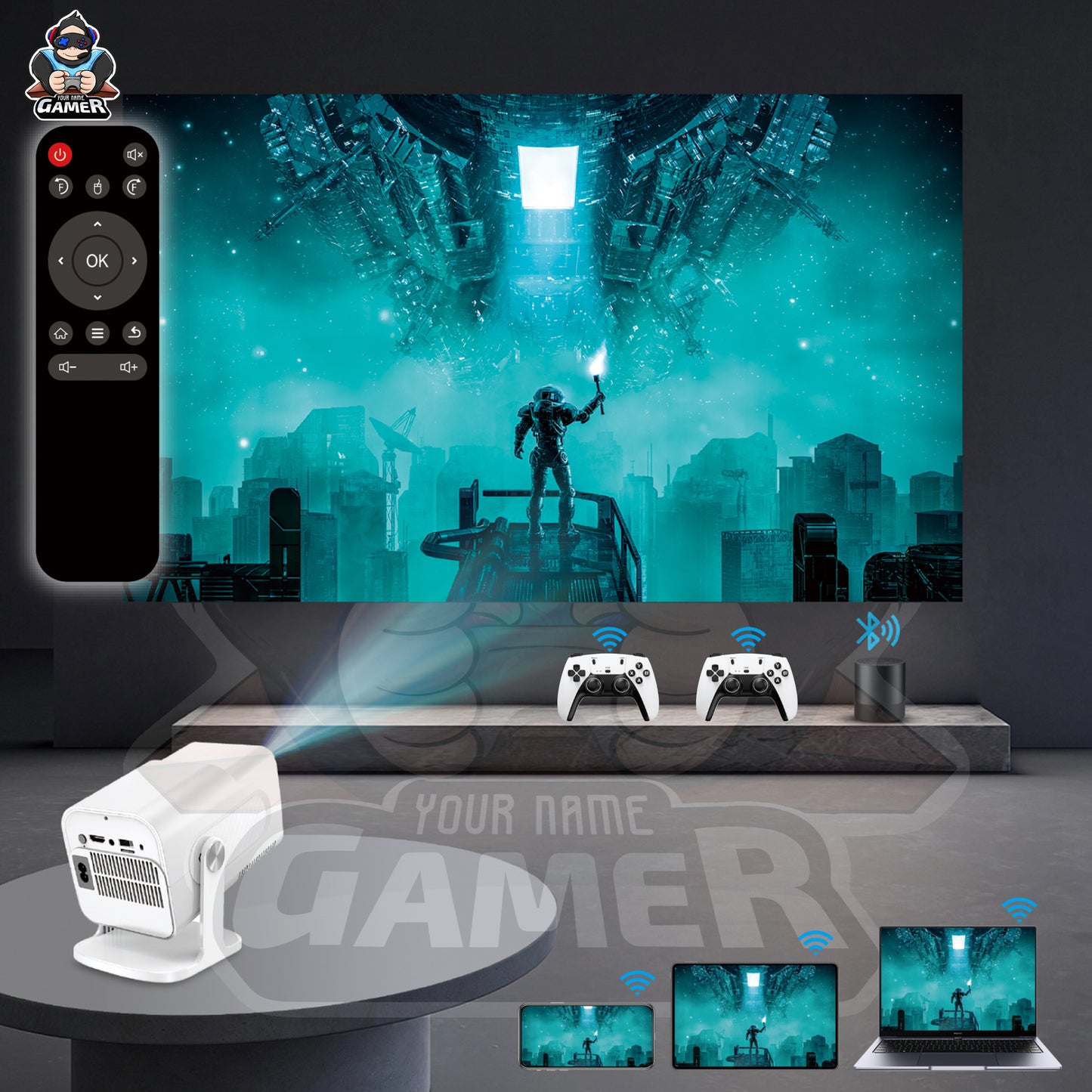 HCS350PRO 1080P HD Home Projector