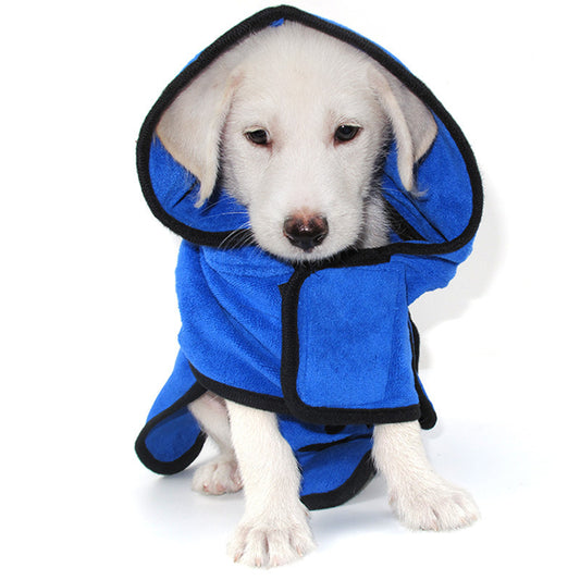Dog bathrobes, pet store bath towels, cat-specific quick-drying wraps, super absorbent towels for bathing and showering.