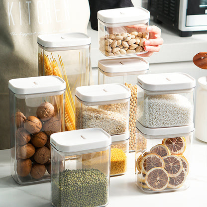 Sealed jar transparent plastic acrylic food grade kitchen storage snack tea grain jar storage jar
