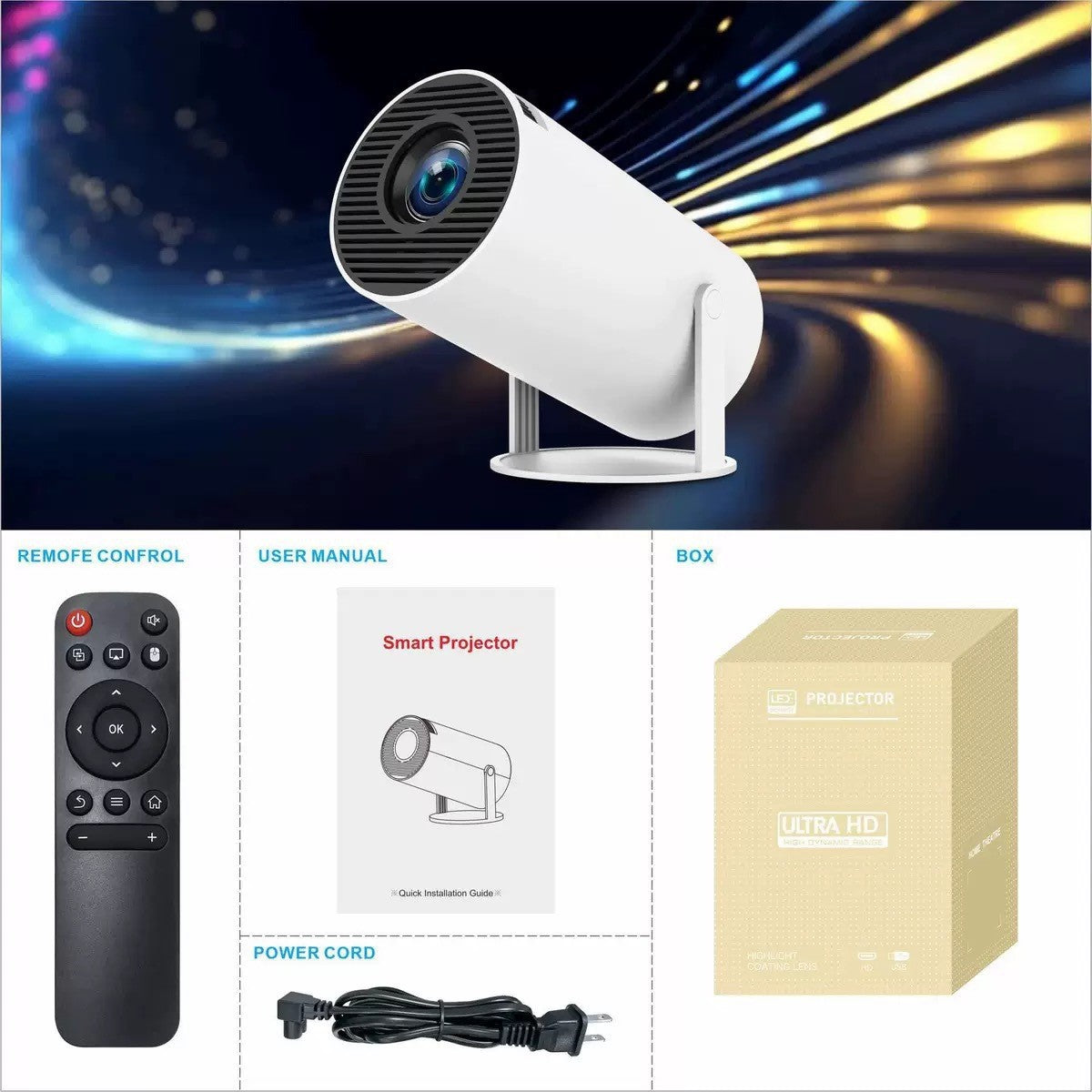 2025 cross-border hot-selling HY300170 ANSI 1080P HD Home Projector