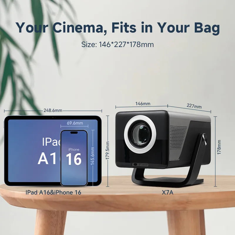 HOTACK X DIGIBAL X7AD 800 ANSI LUMENS GOOGLE TV 360° Rotation Lightweight Entry-Level 1080p HD Projector - International Version [Hong Kong Authentic with One-Year Warranty] | NETFLIX Certified