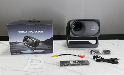 EVERYCOM Spectra 1080P 1200 ANSI Lumens HD Home Cinema Projector [1 Year Warranty] | HD Netflix | Linux OS